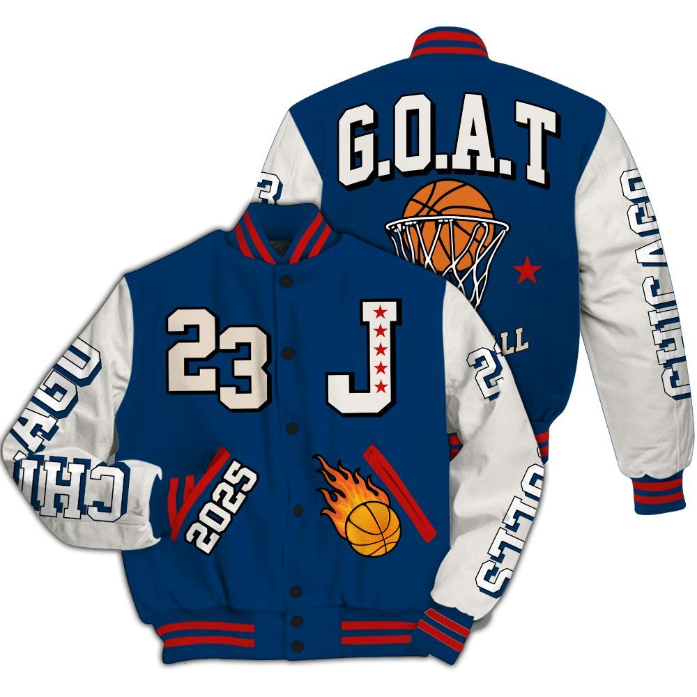 Varsity Jacket To Match Retro Rare Air 11s - Chicago 23 Basketball All Over Print
