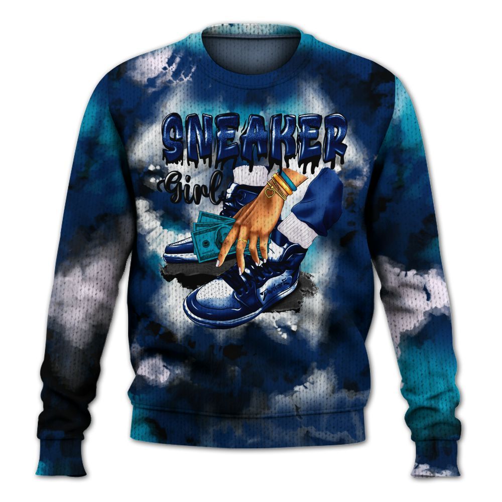 Knitted Sweater To Match Kobe 5 X-Ray - SNEAKER Girl Money Drip Tie Dye