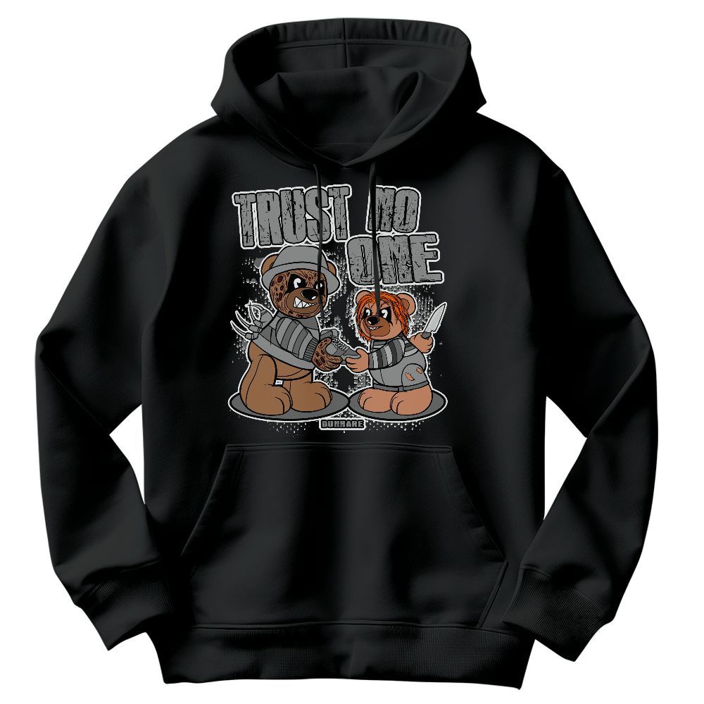 Sweatshirt To Match Black Wolf Grey 12s - Trust No One Bear Graphic