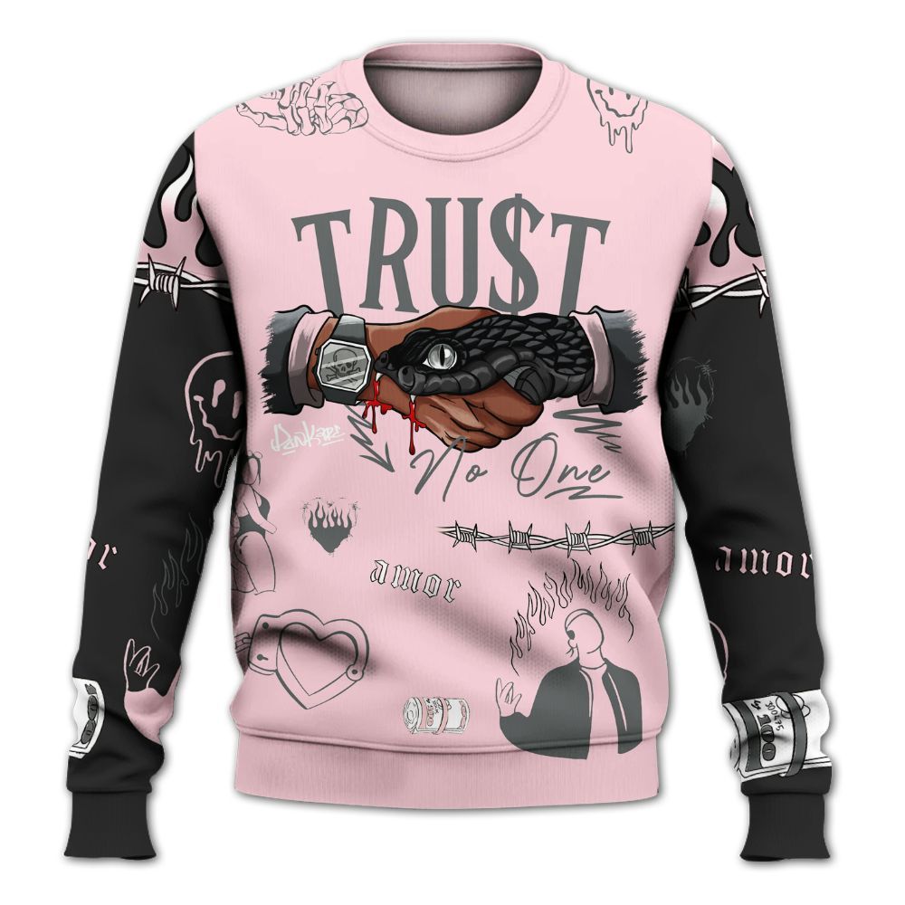 Sweatshirt To Match Air Max 95 Pink Foam 2025 - Snake Trust No One All Over Print