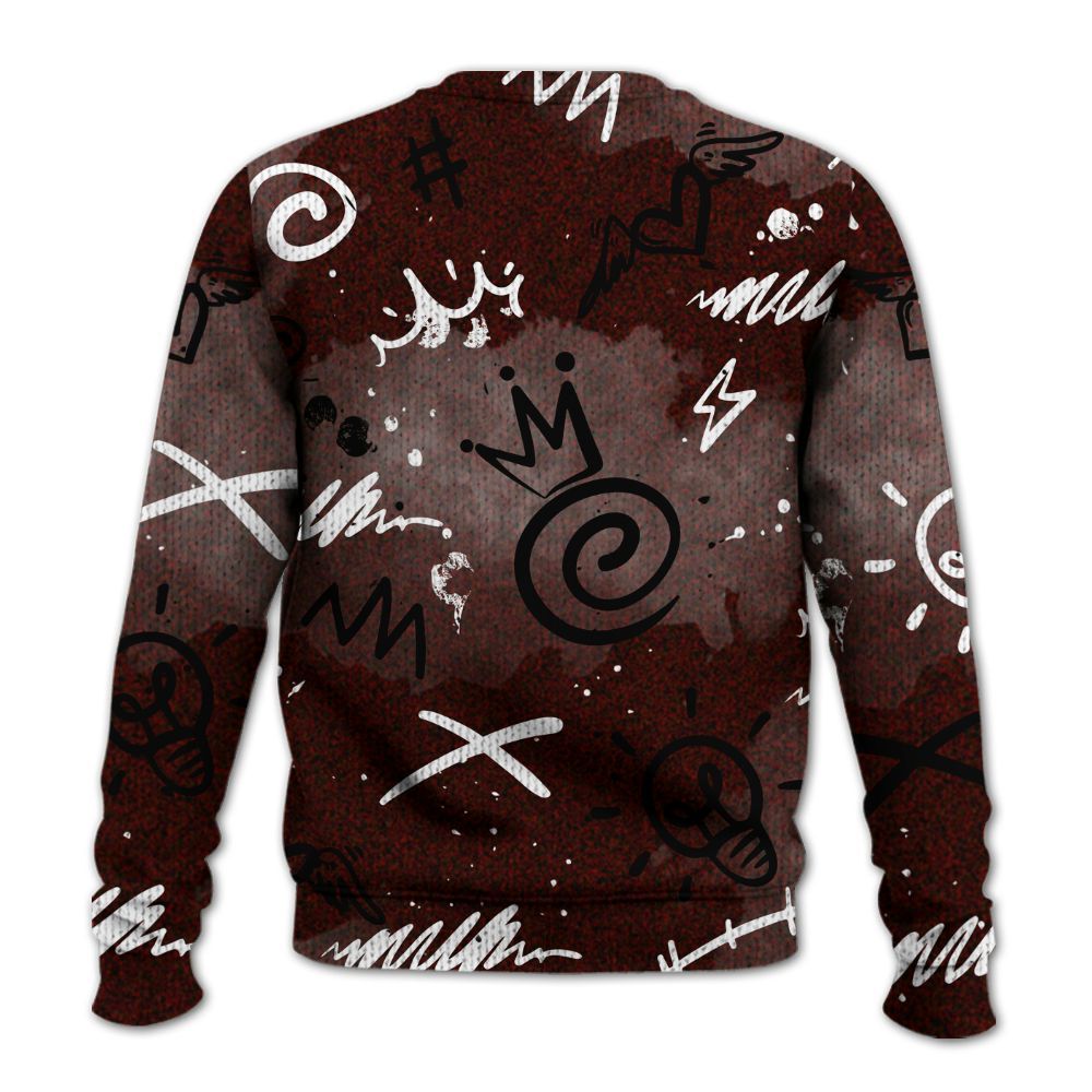 Knitted Sweater To Match Air Force 1 Low Halloween Skull 2024 - Drip Been Di2ferent