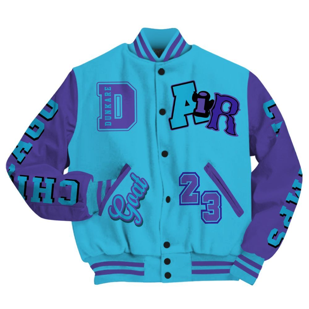 Varsity Jacket To Match Retro Aqua 6s - AIR Number 23 GOAT All Over Print