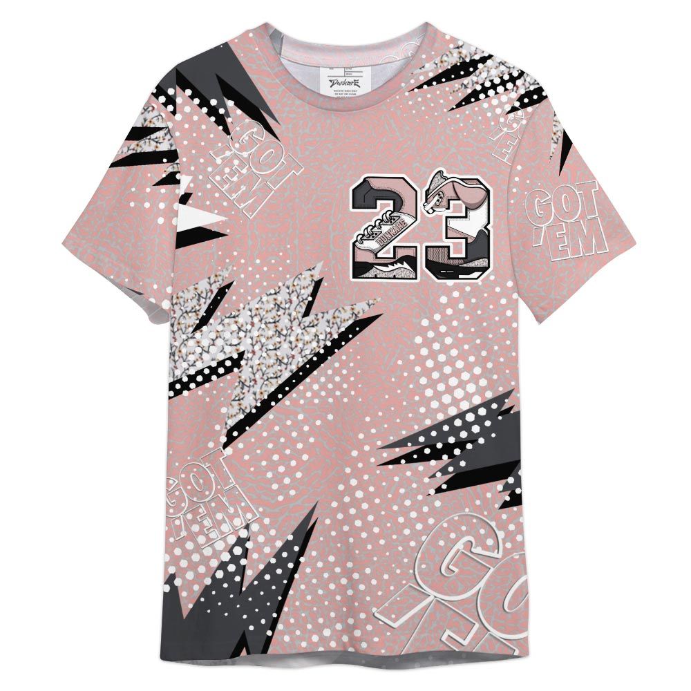 Dunkare Shirt Custom Name Number 23 5s Got'em, Red Stardust 3s T-Shirt, To Match Sneaker Red Stardust 3s Graphic Tee 1504 HDT