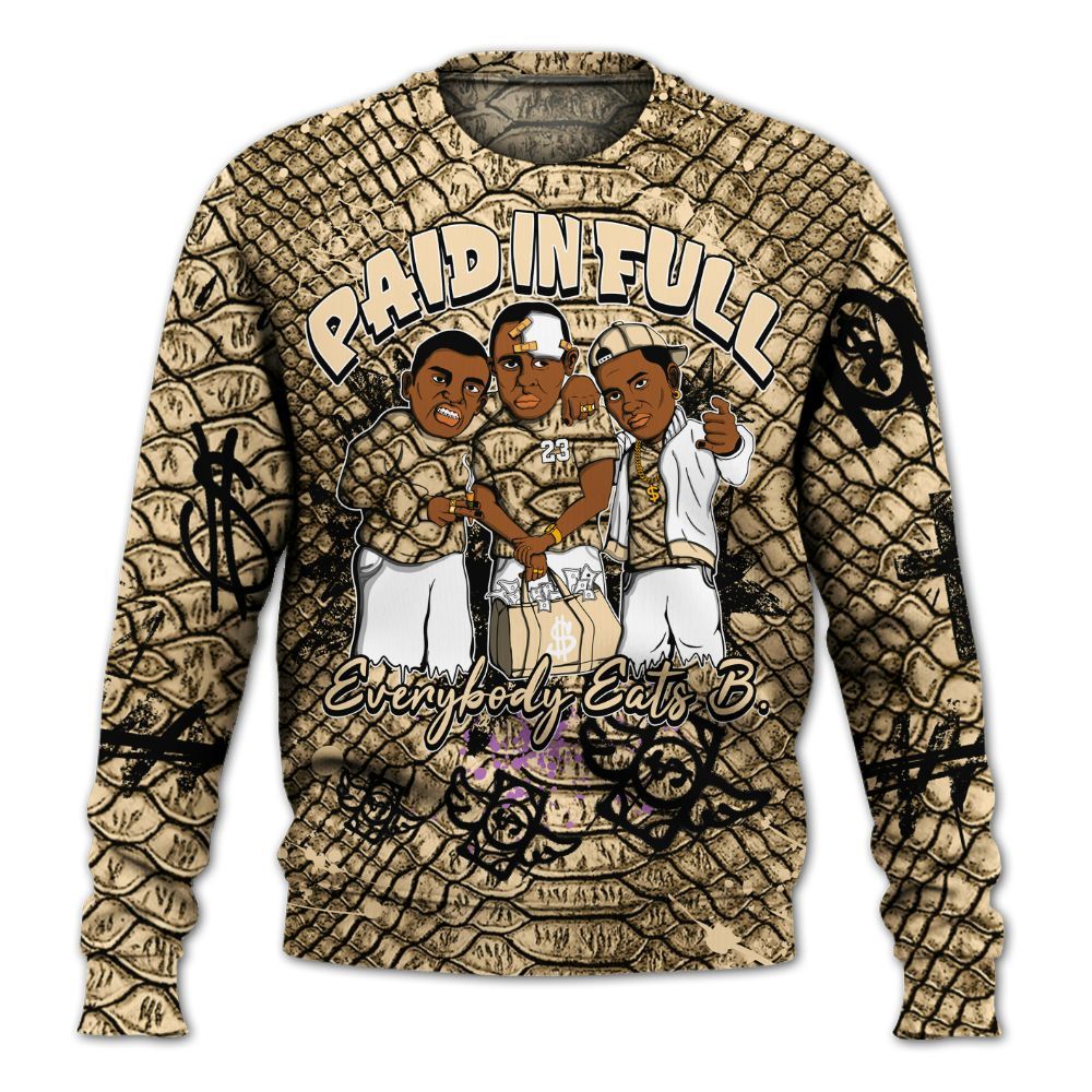 Sweatshirt To Match Kobe 9 EM Mambacita - Everybody Paid In Full Crayon All Over Print