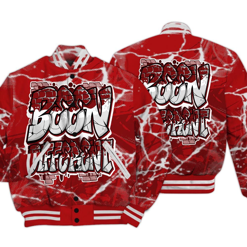 Varsity Jacket To Match Red Taxi 12s - To Different Profound Graphic Varsity Jacket Unisex