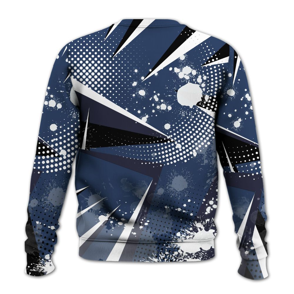 Sweatshirt To Match Low 85 Metallic Blue 1s - Poly Trust No One Dripping All Over Print