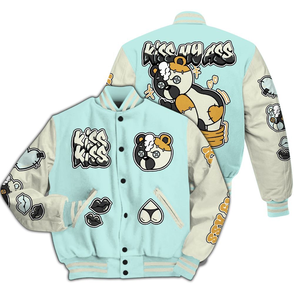Varsity Jacket To Match Pure Platinum 4s - Kiss My Hugz All Over Print