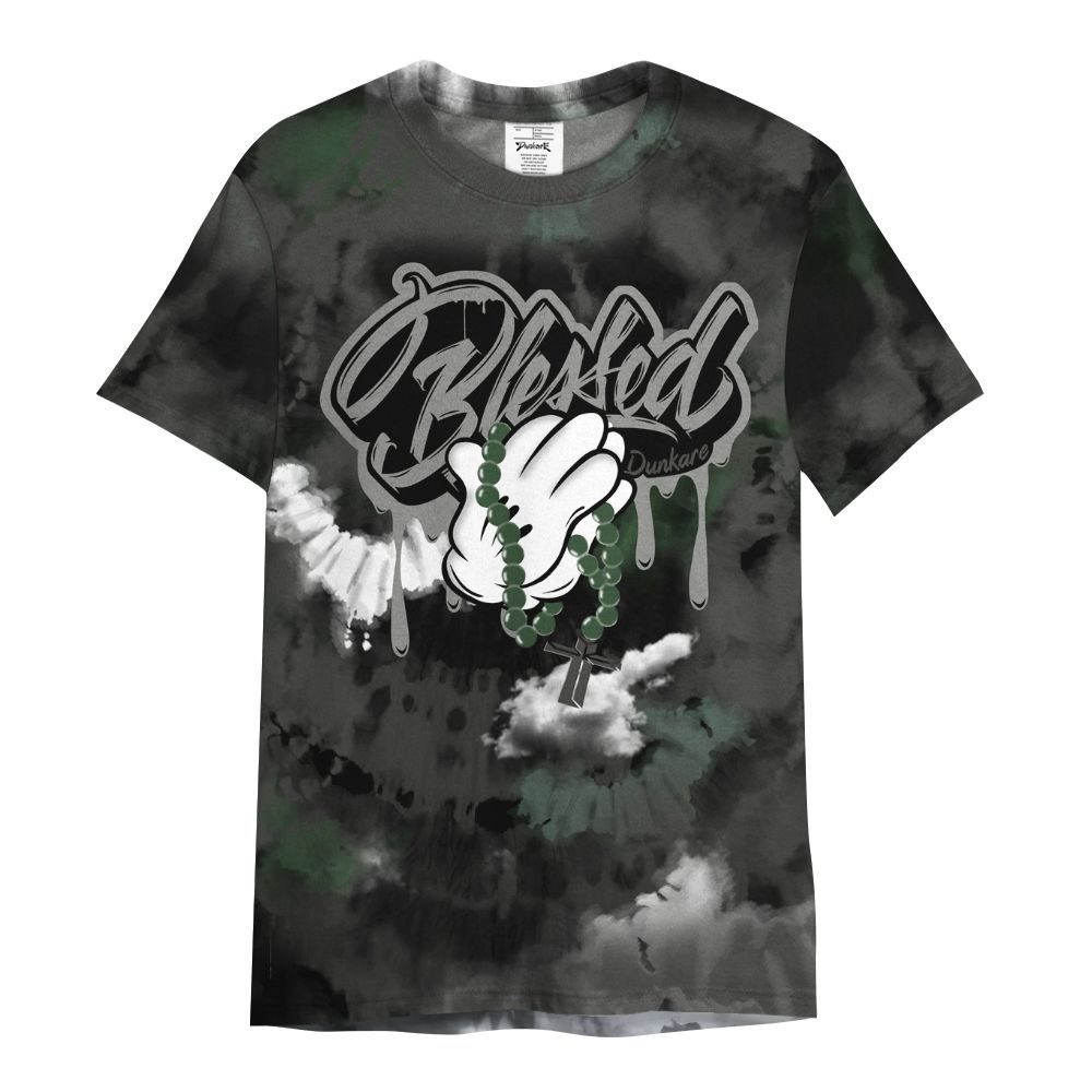 Shirt To Match Dunk Low Skateboards Black - God Blessed Tie Dye All Over Print