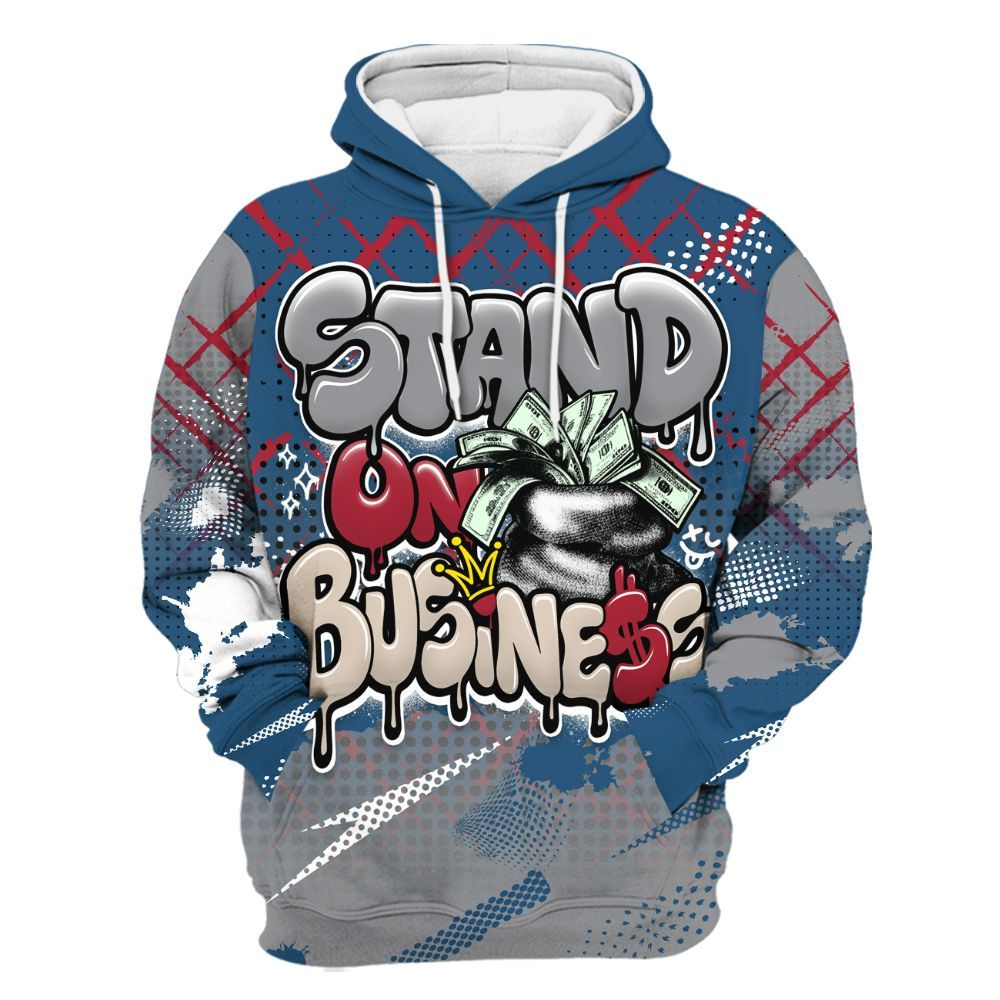 Hoodie To Match Rare Air 3s - Halftone Stand Business Dripping All Over Print