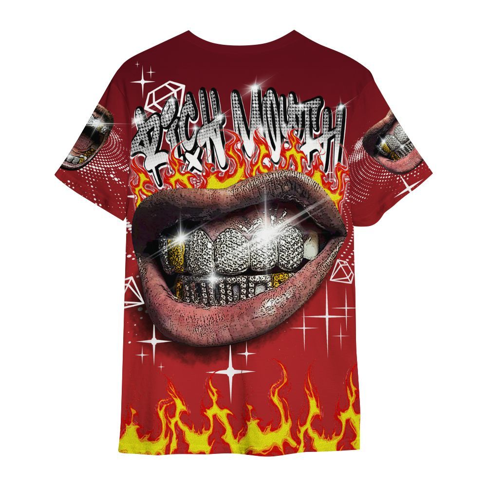 Shirt To Match Kobe 9 Elite Christmas - Rich Mouth Fire Rap Retro 90s All Over Print