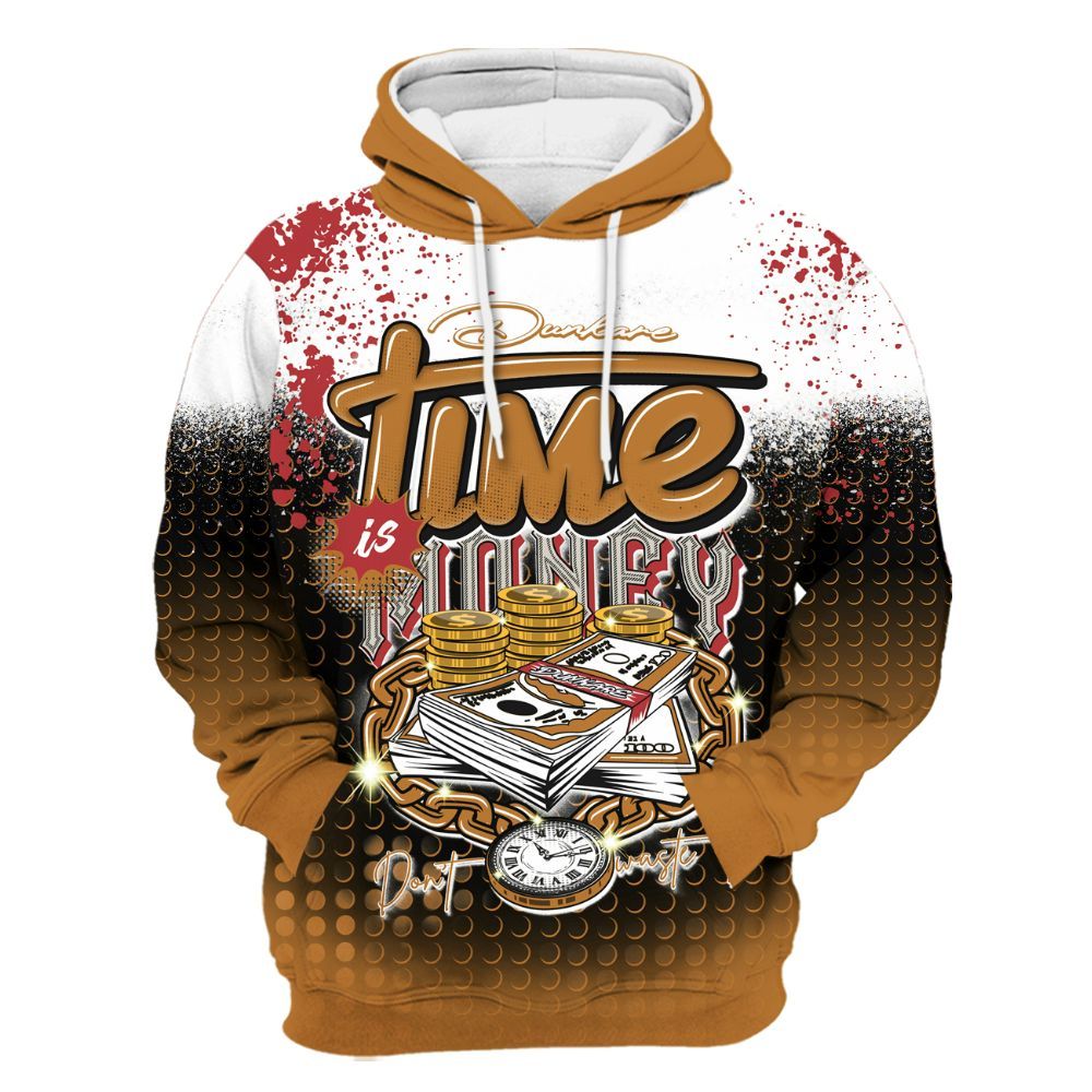 Hoodie To Match Air Max Plus Sunset Swarovski - Halftone Time Is Money All Over Print