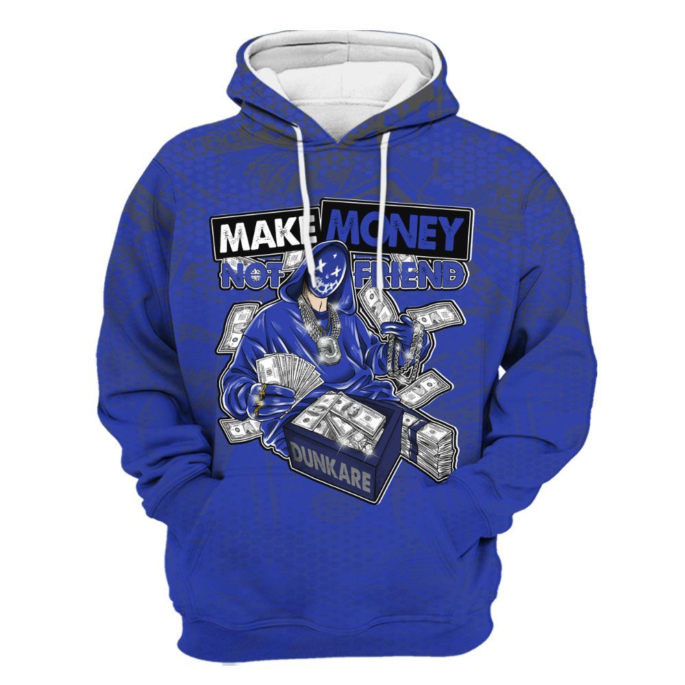 Hoodie To Match Air Max Plus Black Racer Blue - Make Moneys White All Over Print