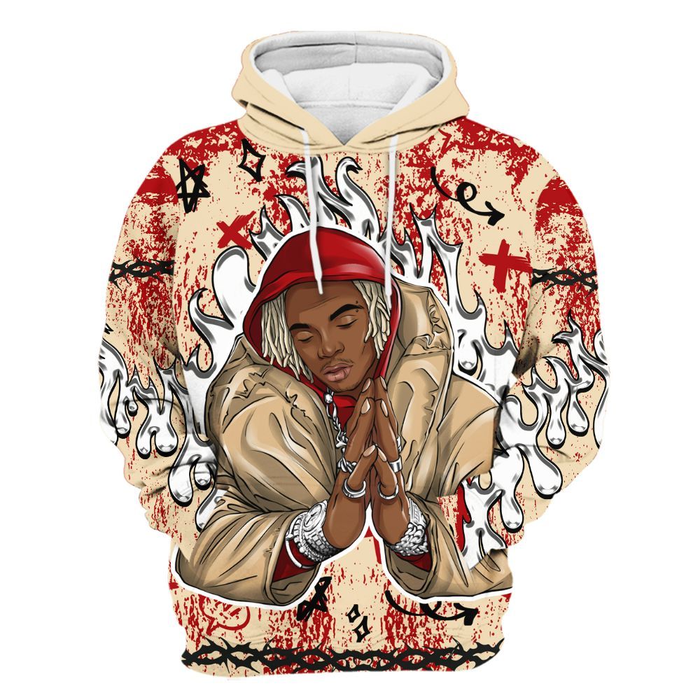 Hoodie To Match Dunk Low Strawberry Waffle - Trappin' Unique Graphics All Over Print