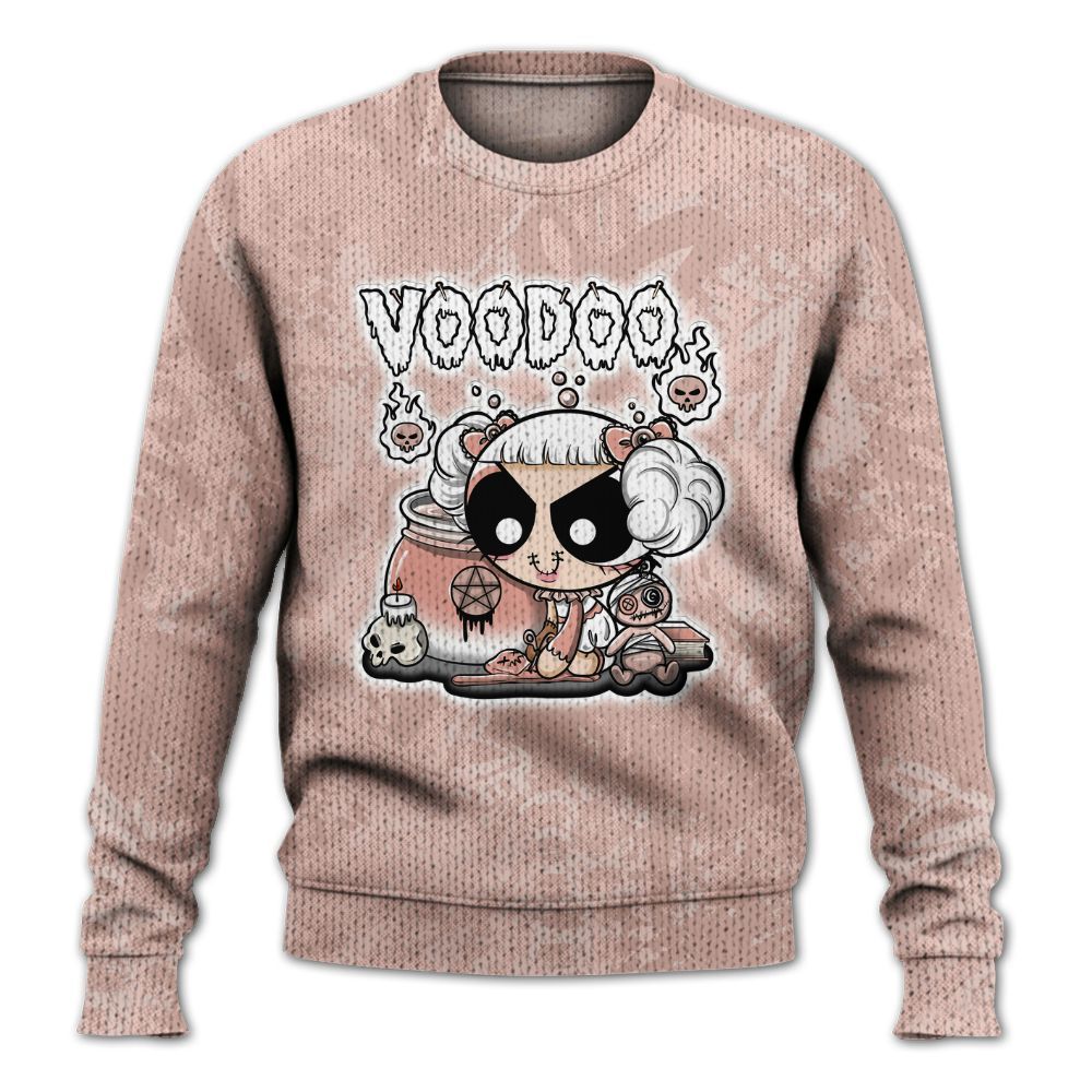 Knitted Sweater To Match Low Legend Pink 11s - Voodooz Heart Grunge