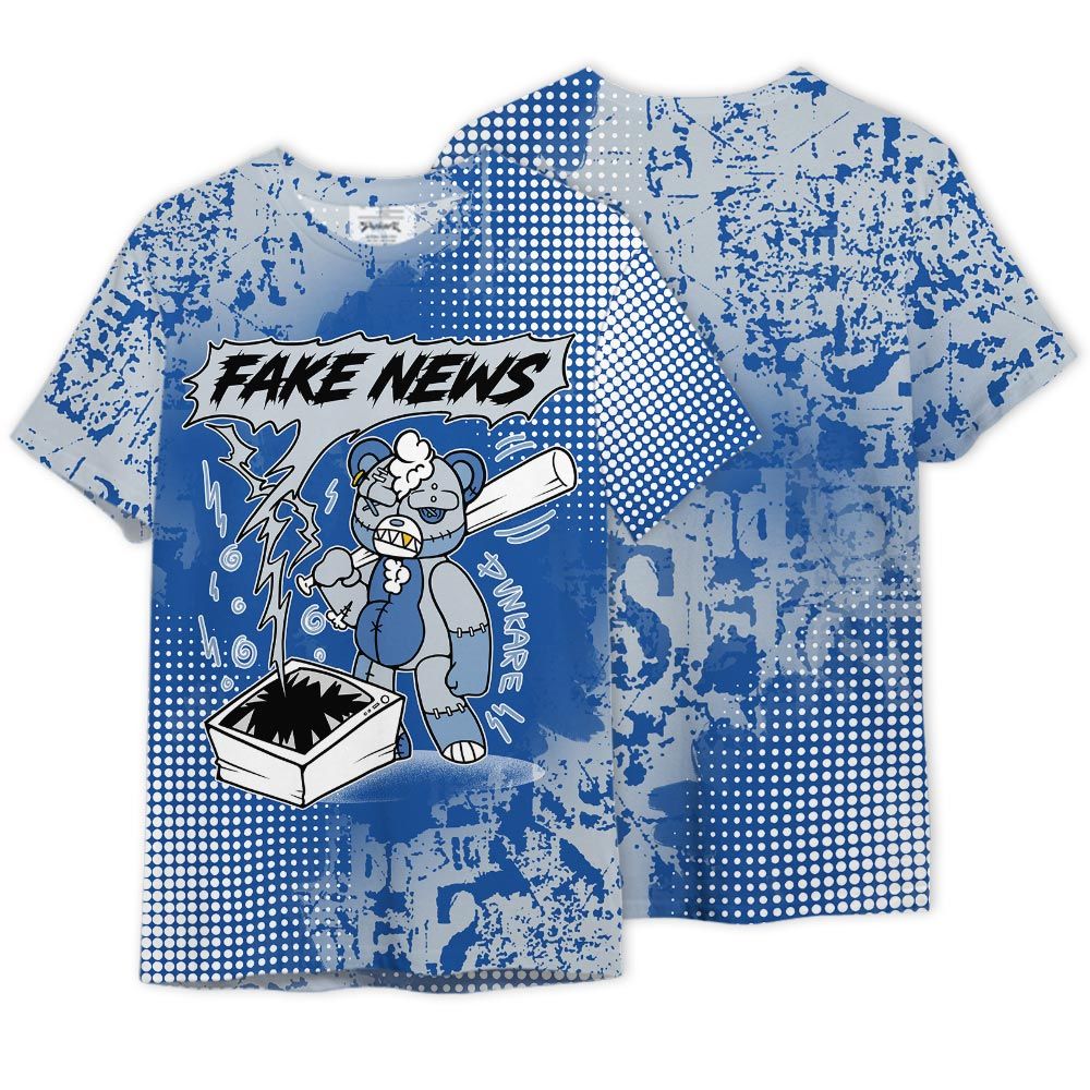 Shirt To Match Low Space Royal 11s - False News Hugz Graphics Shirt Unisex