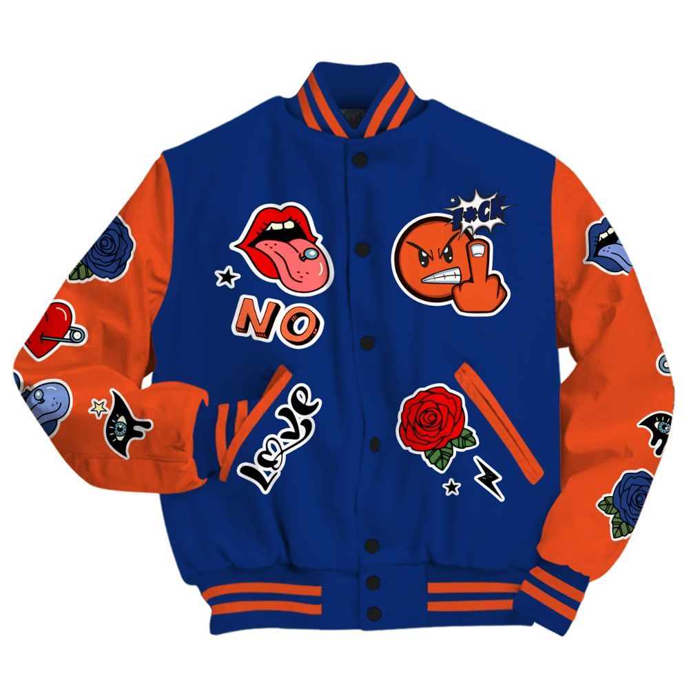 Varsity Jacket To Match Suede GS League - FK Around Find Out All Over Print