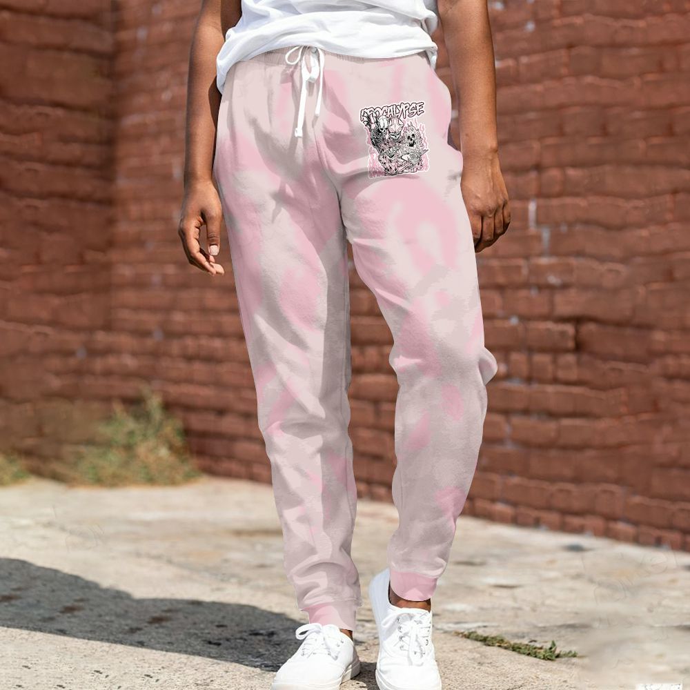 Sweatpant To Match Dunk Low KD 17 Aunt Pearl - Apocalypse Skeleton Burn All Over Print