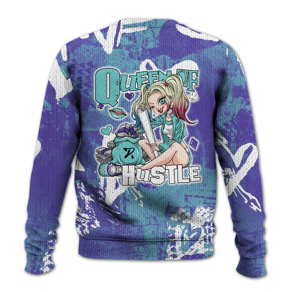 Knitted Sweater To Match Low Hornets 1s - Hustles Quiinn Heart Grunge