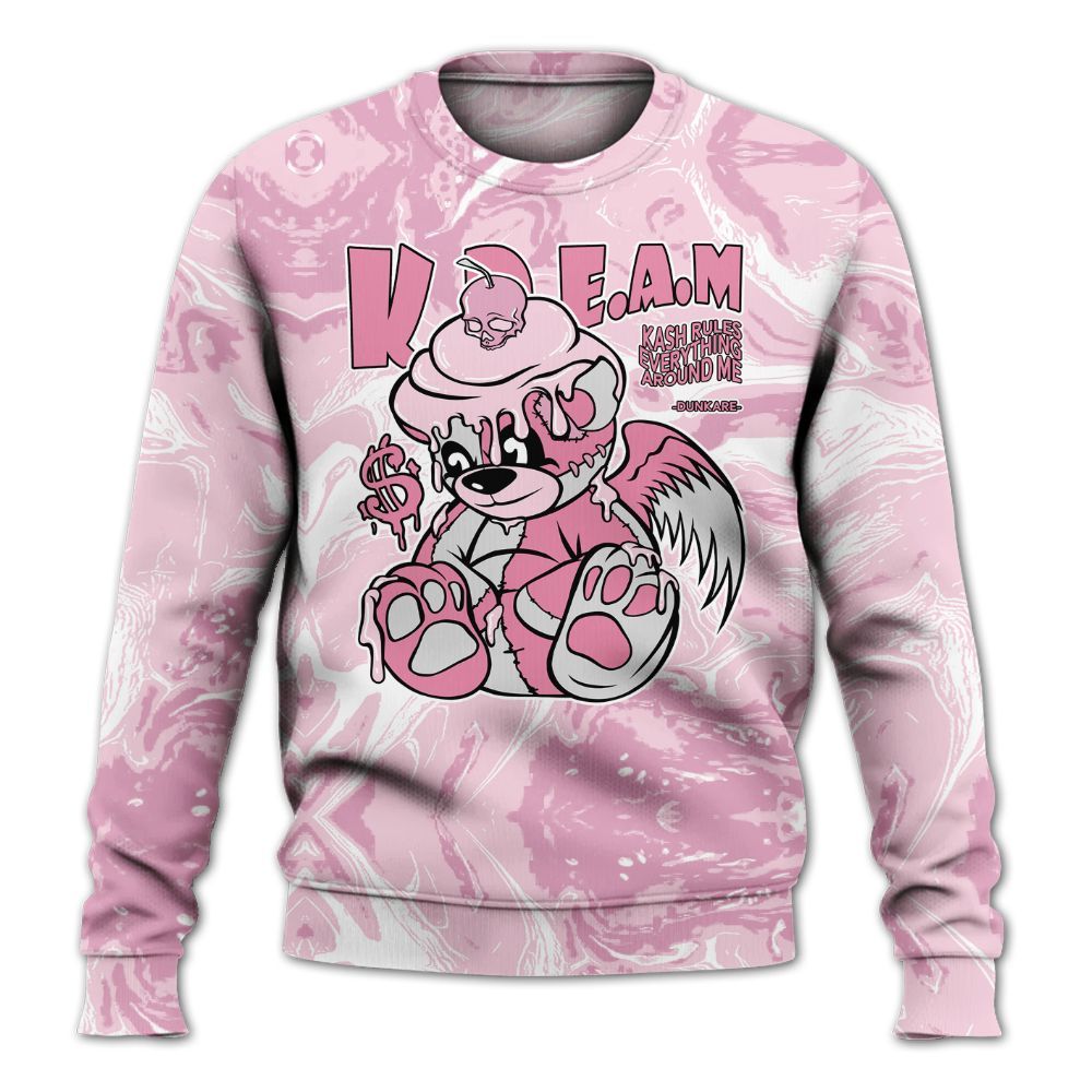 Sweatshirt To Match Orchid 4s - Loot Bear Liquid All Over Print