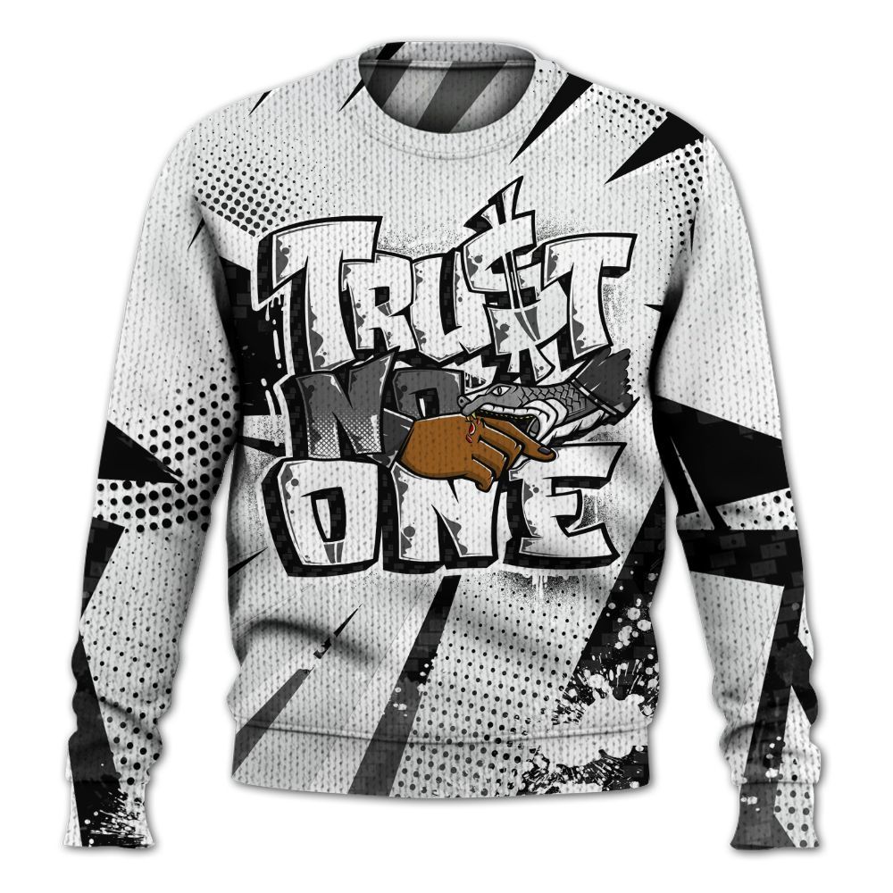 Knitted Sweater To Match Kobe 9 Elite Protro Halo - Poly Trust No One Dripping