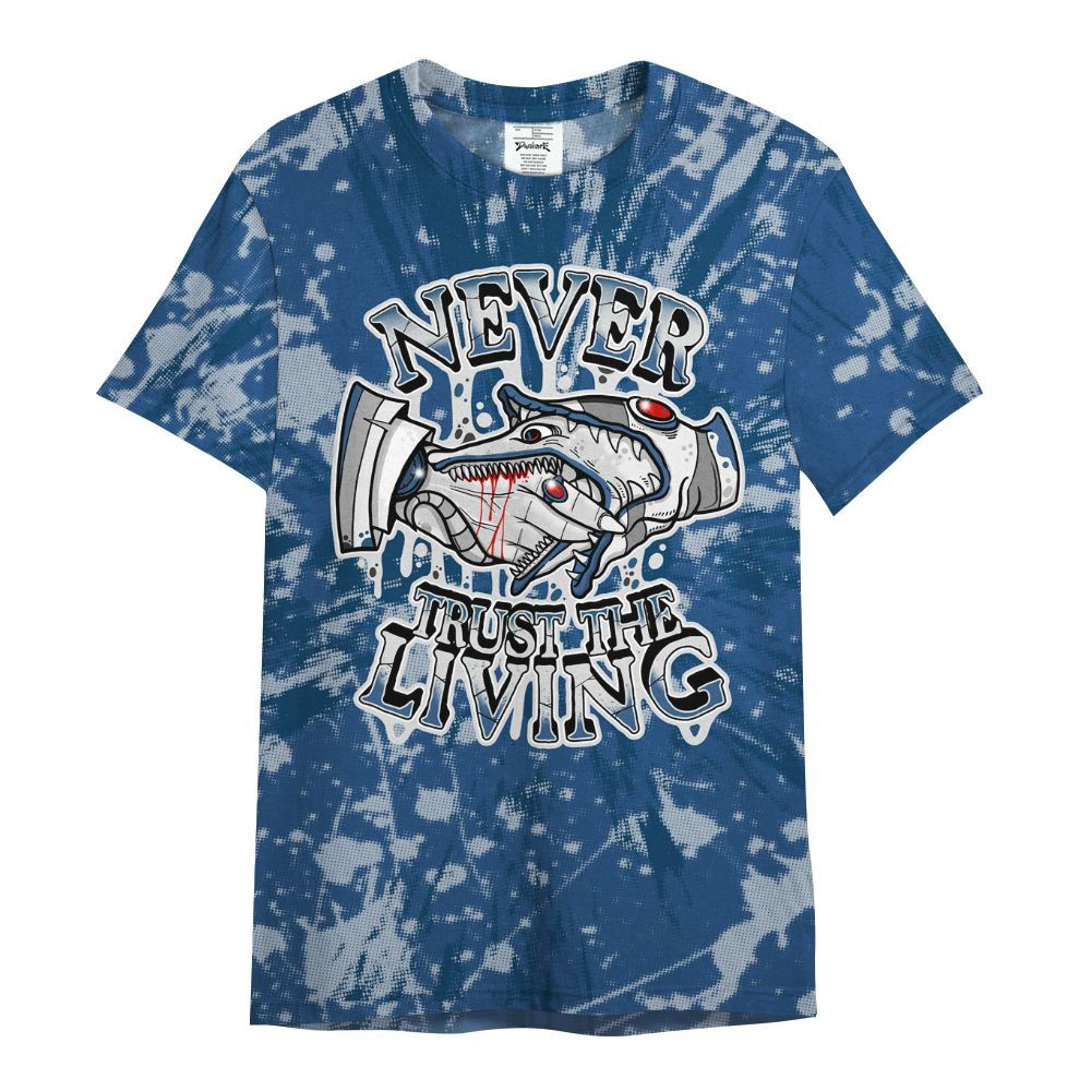 Shirt To Match High OG Midnight Navy 1s - Never Trusting Living Graphic Halloween All Over Print