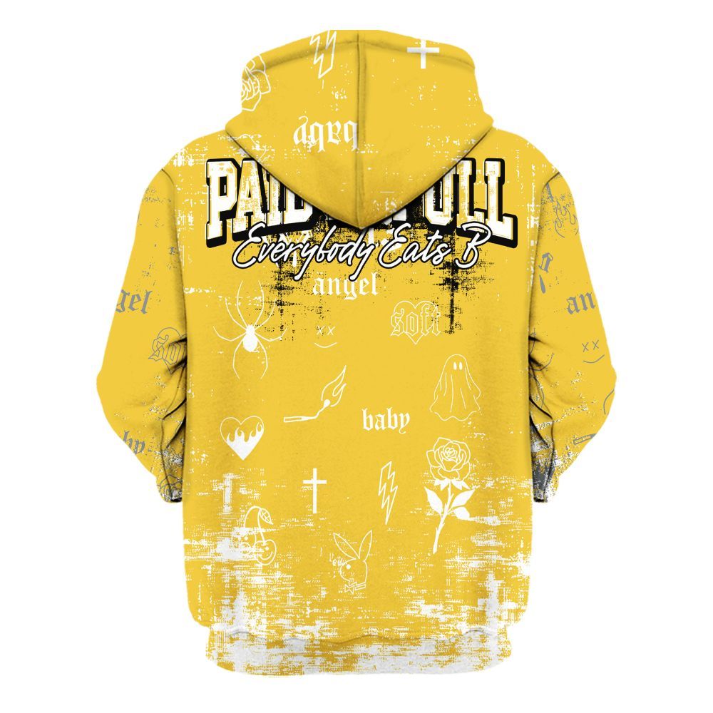 Hoodie To Match Retro Tokyo 5s - Paid In Full Money All Over Print