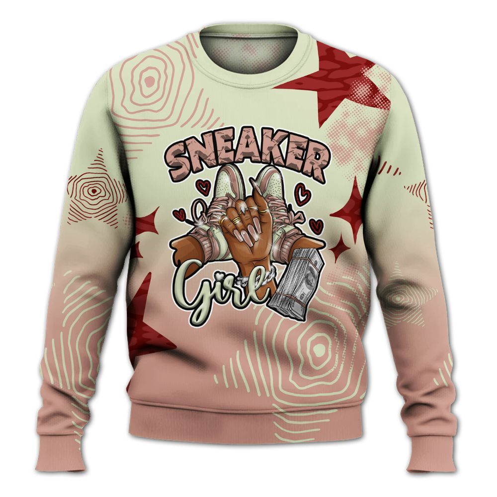 Sweatshirt To Match Valentines Day 3s - Sneakerz Girlz Unique Starz All Over Print