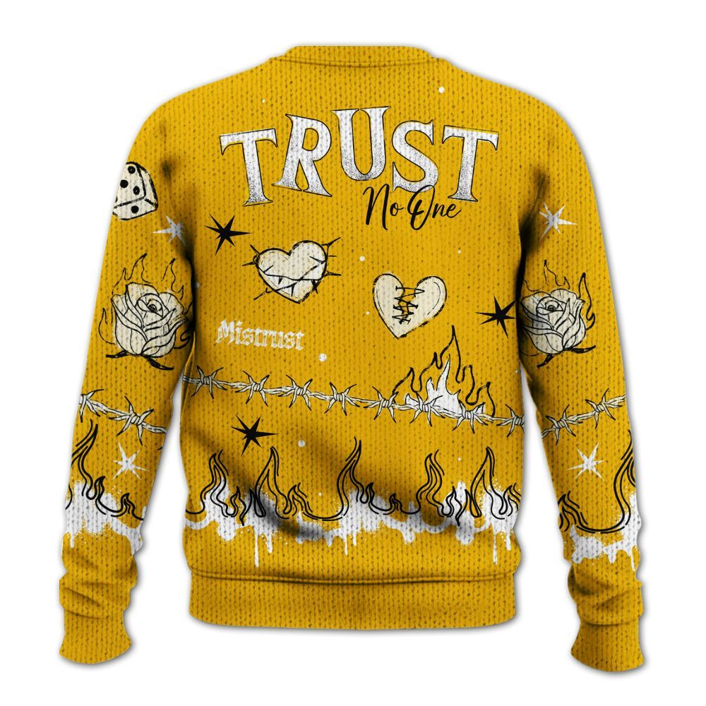 Knitted Sweater To Match Del Sol 13s - Trust No One Snake-Bite Doodle Crayon