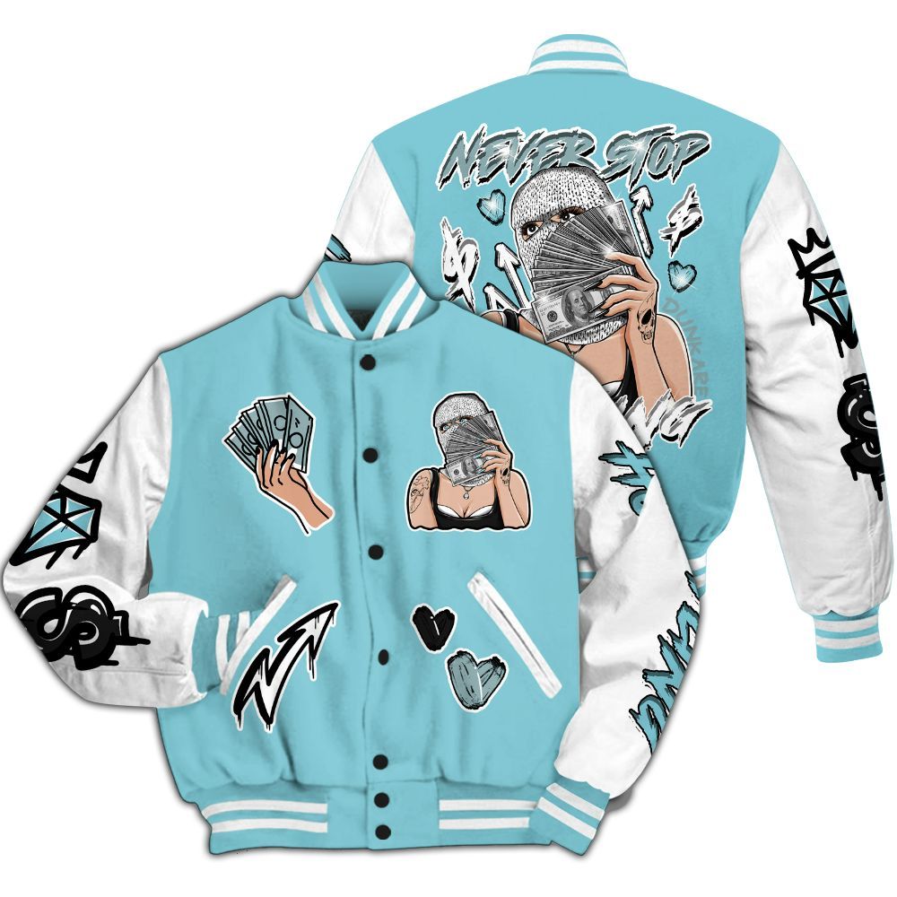 Varsity Jacket To Match Low Legend Blue 11s - Hustling Unique All Over Print