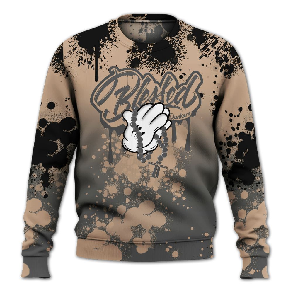 Sweatshirt To Match Kobe 9 EM Mamba - God Blessed Ink Drip All Over Print