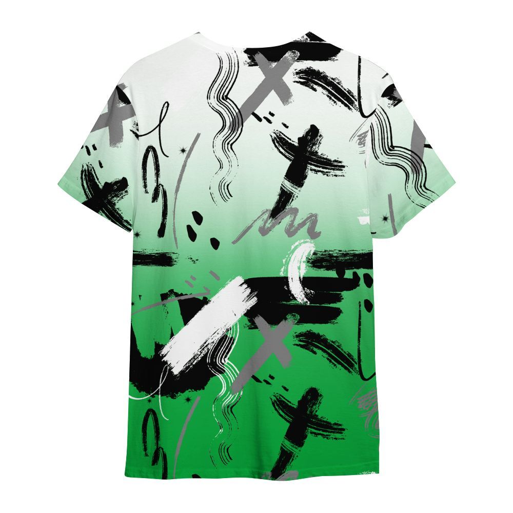Shirt To Match Lucky Green 5s - Money Hustle Grind Pray All Over Print