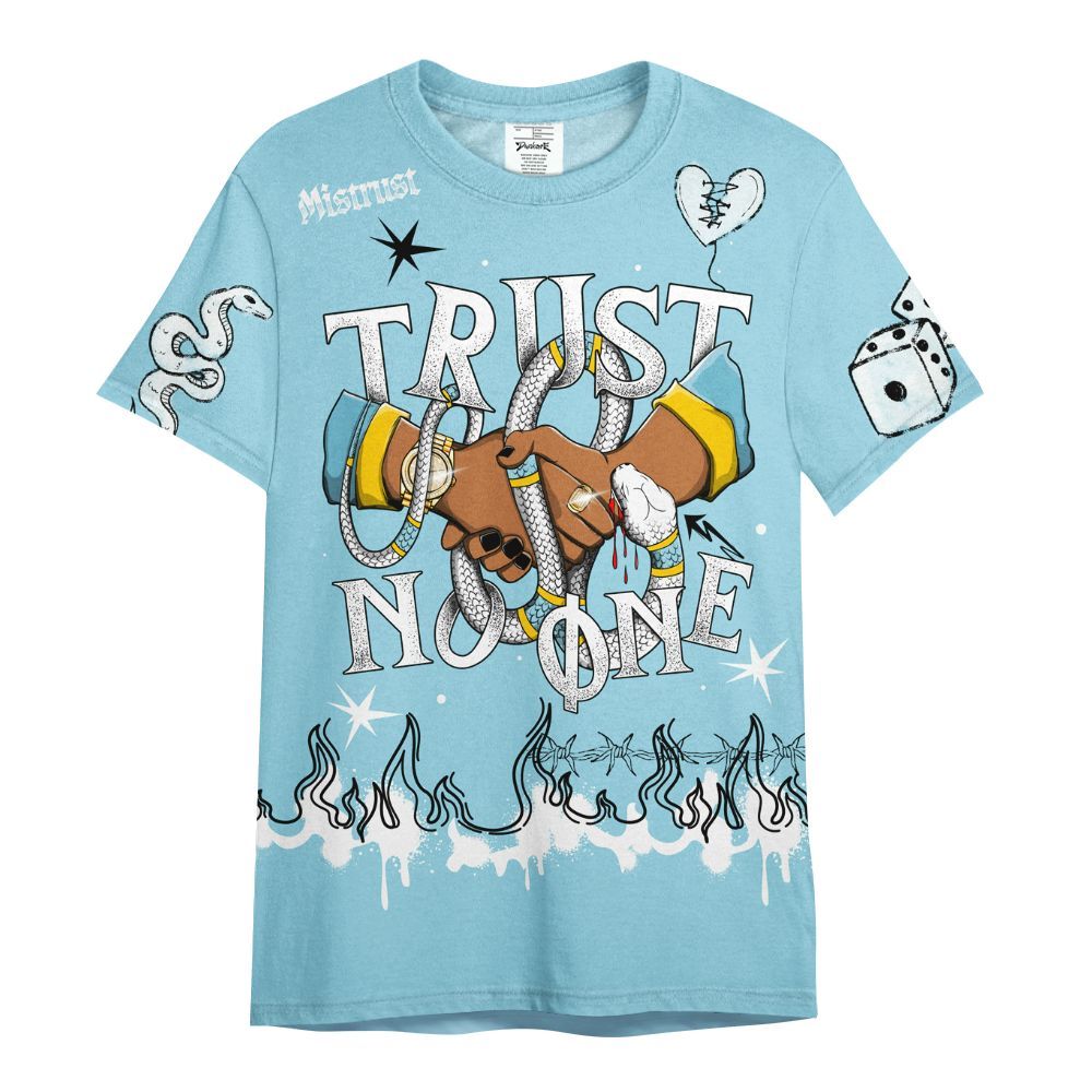 Shirt To Match Dunk High Homer Simpson - Trust No One Snake-Bite Doodle Crayon All Over Print