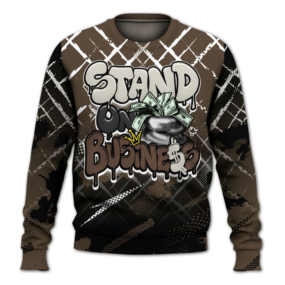 Sweatshirt To Match Palomino 1s - Halftone Stand Business Dripping All Over Print