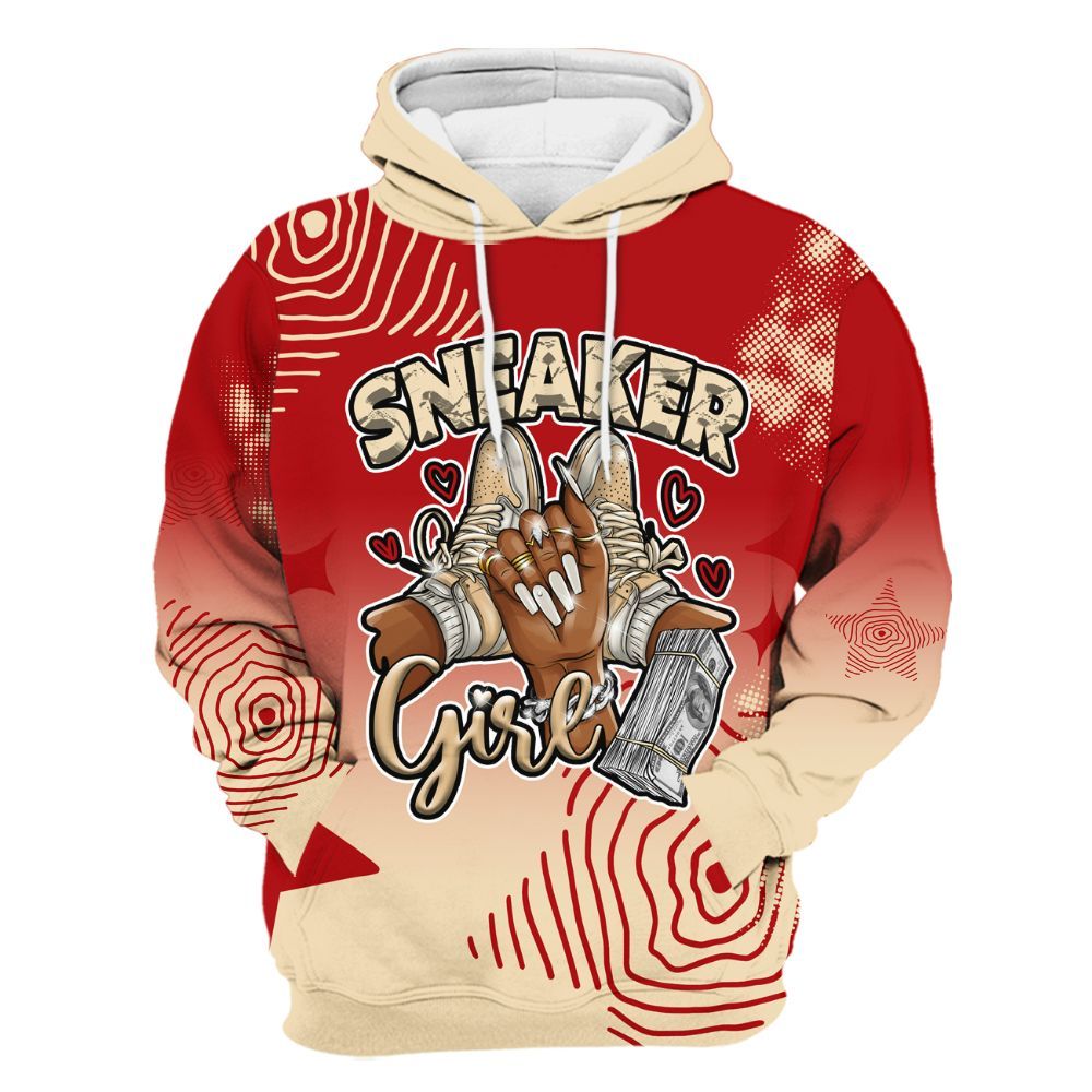 Hoodie To Match Dunk Low Strawberry Waffle - Sneakerz Girlz Unique Starz All Over Print