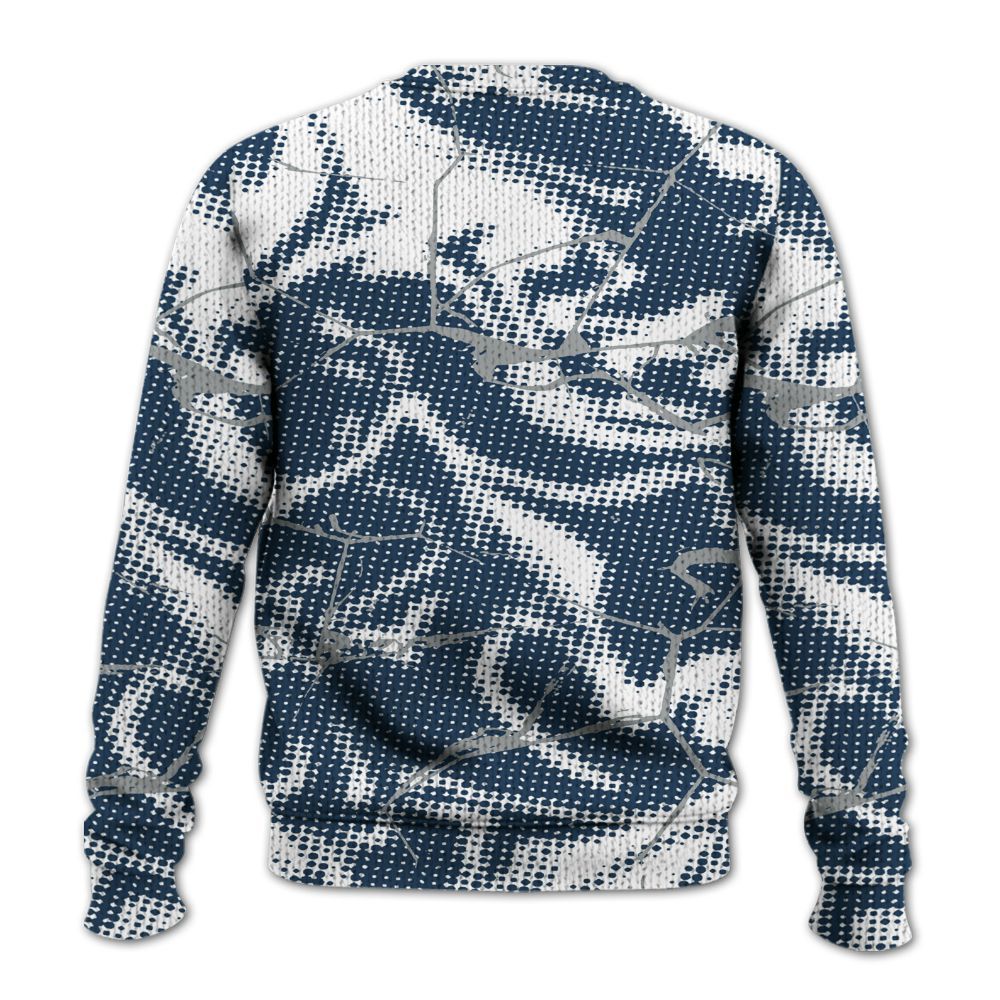 Sweater To Match Retro French Blue 2025 12s - Dislike Us Crack Graphic