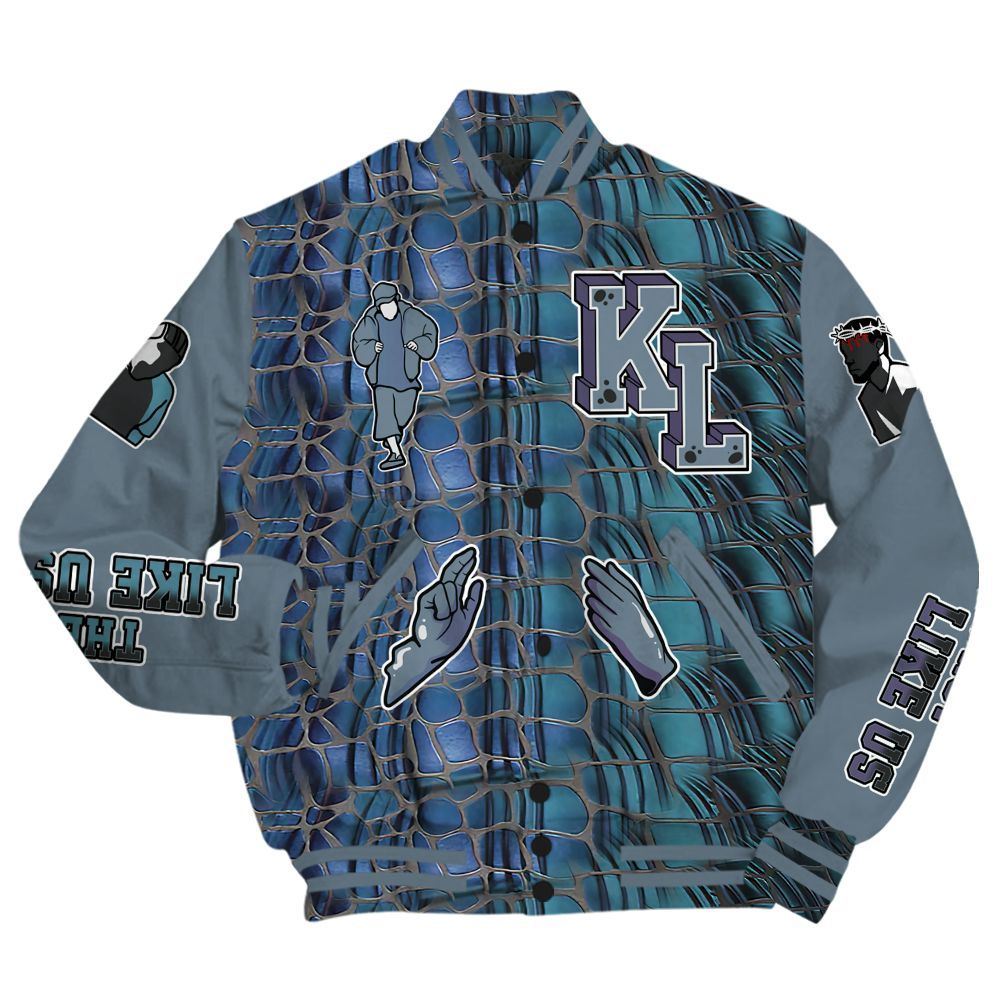 Varsity Jacket To Match Air Foamposite Kazuya Mishima - Dislike Us Graphic All Over Print