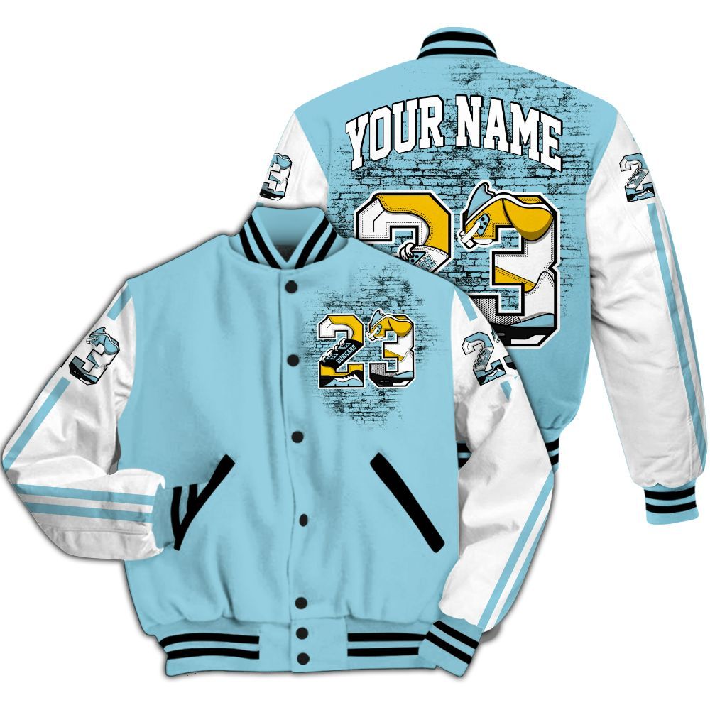 Varsity Jacket To Match Dunk High Homer Simpson - Custom Name Number 23 5s All Over Print
