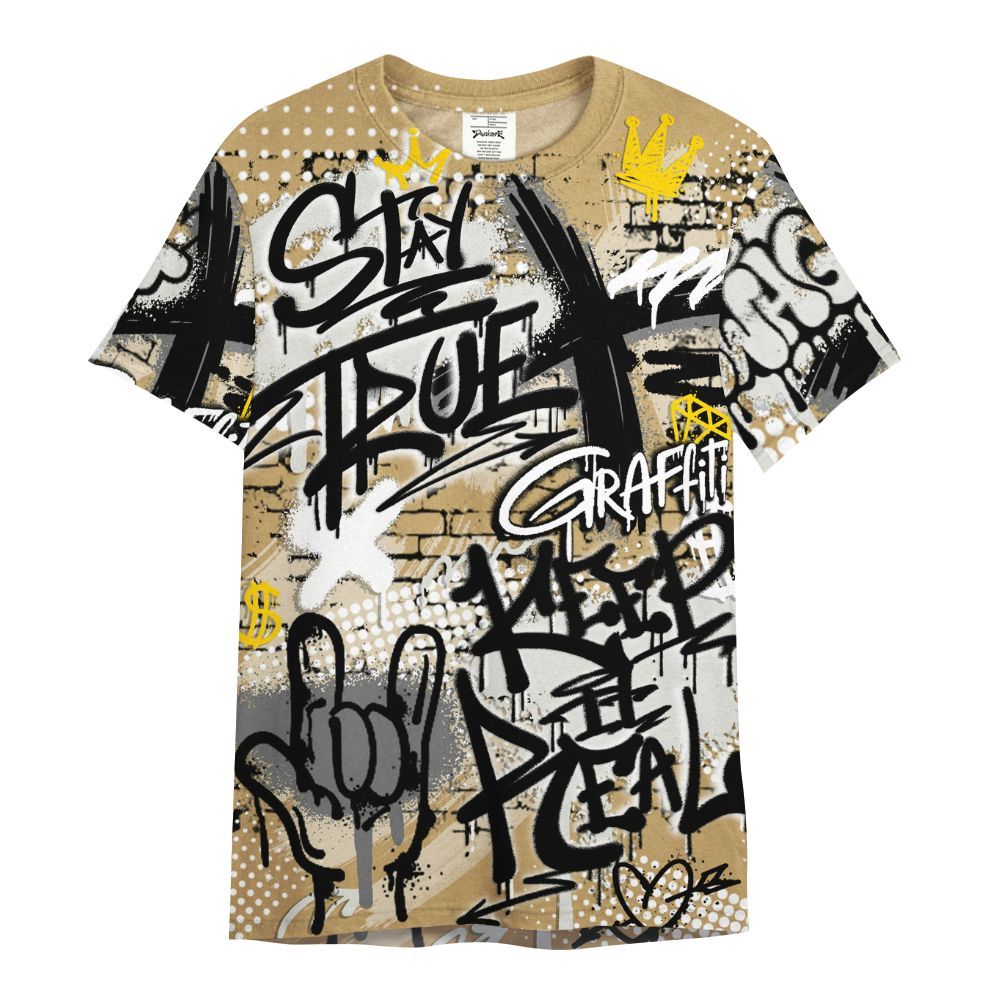 Shirt To Match Black LD 1000 - True It Real Graffiti Streetwear All Over Print