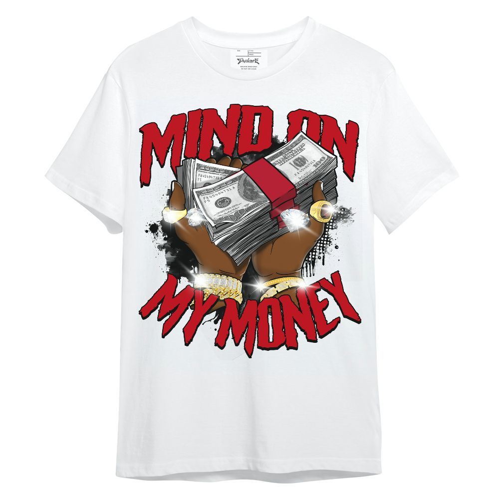 Shirt To Match Air Griffey Max Gray Reds 1s - Mind On My Money Graphic Unisex Shirt