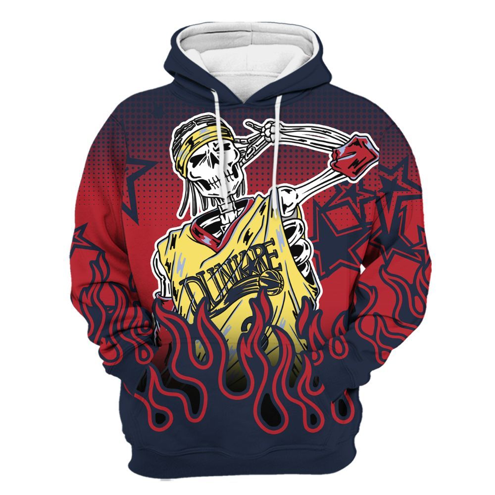 Hoodie To Match Dunk Low COJP What The 2024 - Allen Answer Unique Fire Custom Name All Over Print