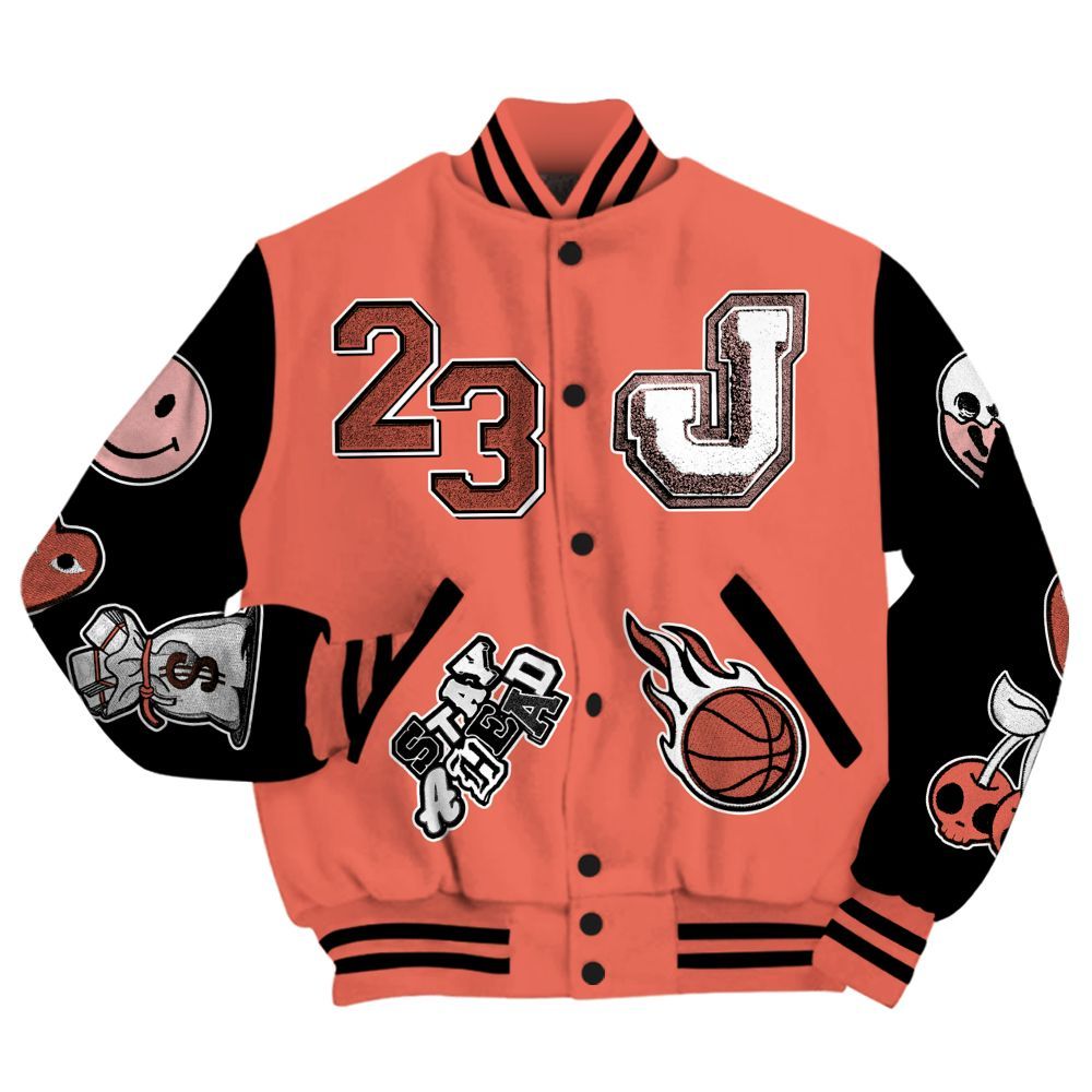 Varsity Jacket To Match Low OG PSG 1s - Hustles Money Number 23 All Over Print