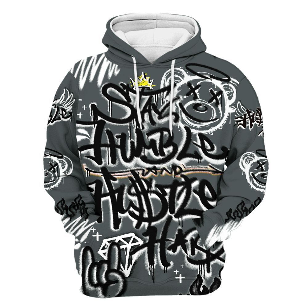 Hoodie To Match Black RM Nigel Sylvester 4s - Humble Drip Streetwear Graffity All Over Print