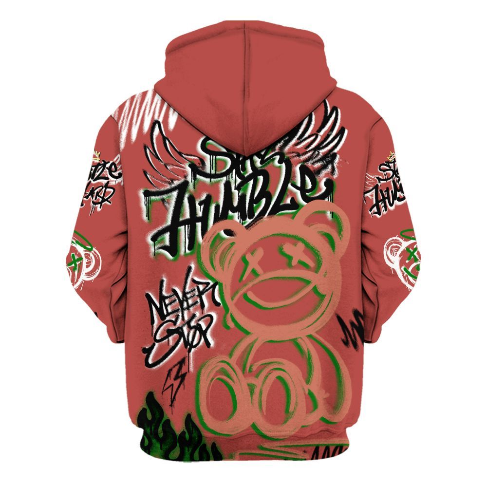 Hoodie To Match Dune Red 13s - Humble Drip Streetwear Graffity All Over Print