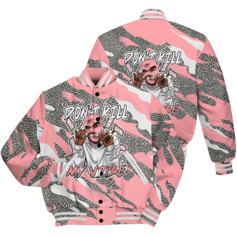 Varsity Jacket To Match Retro Wings 3s Shirt - Vibe.Unique Colored All Over Print