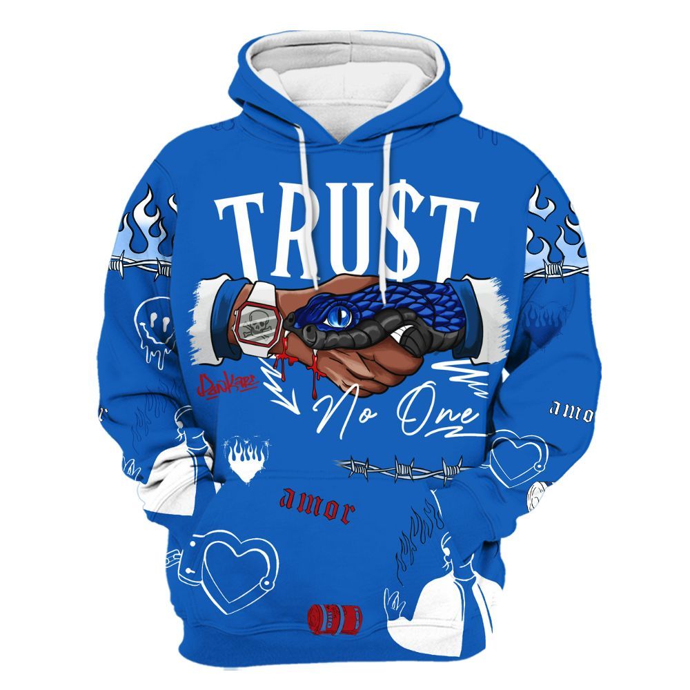 Hoodie To Match Kobe 6 Game Royal - Snake Trust No One All Over Print