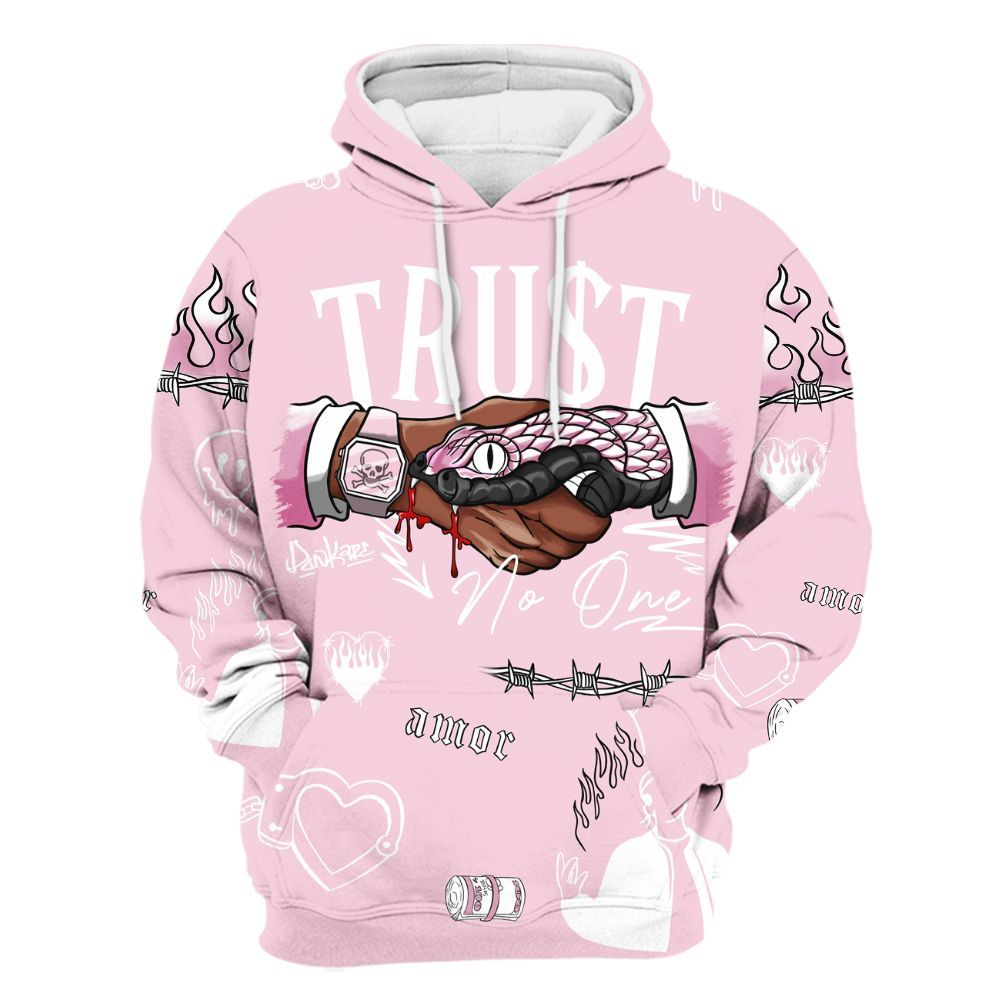 Hoodie To Match Orchid 4s - Snake Trust No One All Over Print