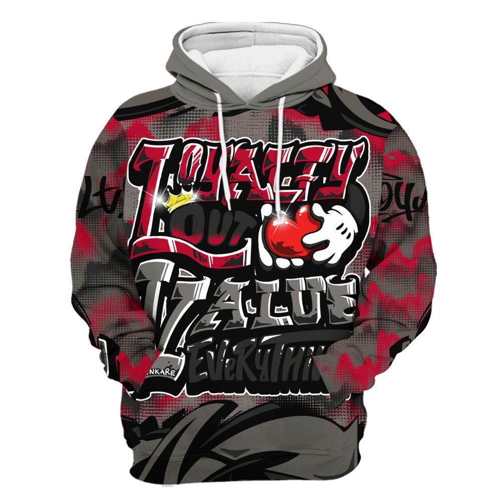 Hoodie To Match Shadow 2025 10s Shirt, Loyalty Out Value Graffiti All Over Print