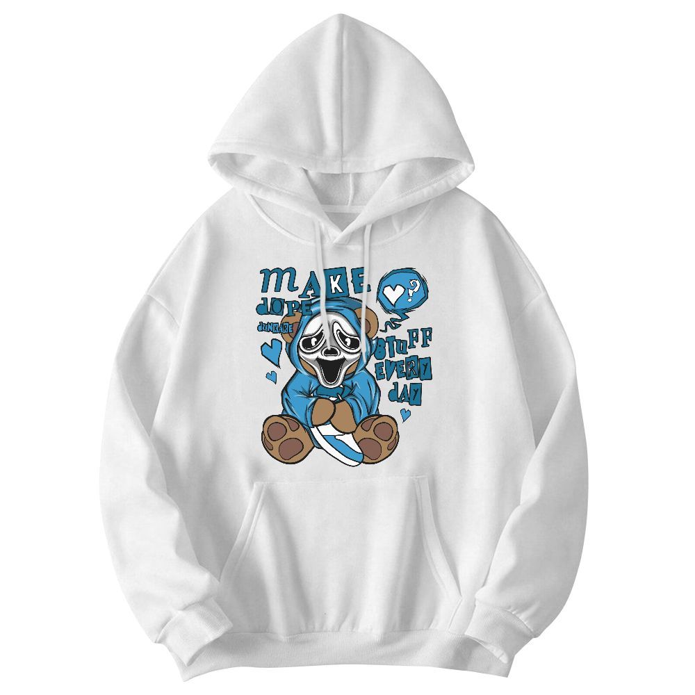 Sweatshirt To Match Powder Blue 9s - Make Dopes Bear Graphic