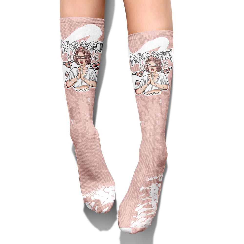 Sock To Match Low Legend Pink 11s - F#ck Xociety