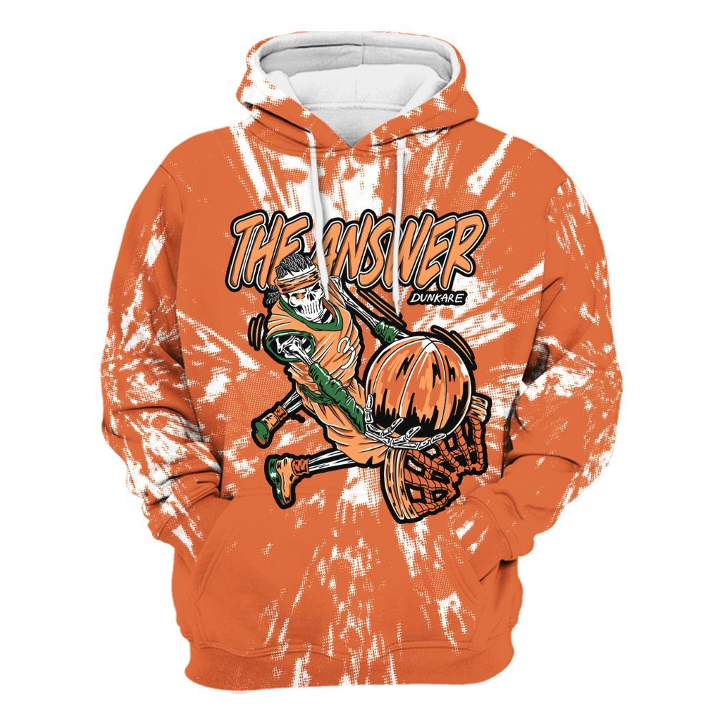 Hoodie To Match Low Miami 5s - The Answer Skeleton Luxury All Over Print